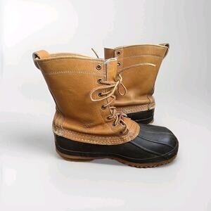 Vintage L L Bean‎ Freeport Maine Insulated Hunting Shoe Duck Boots Mens 8 L